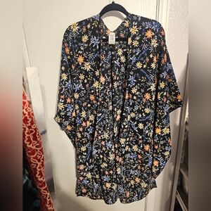 Floral Kimono with Pockets